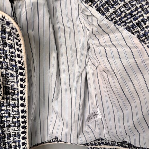 NWT Christian Lacroix Tweed Collarless Cropped Blazer - Picture 4 of 13